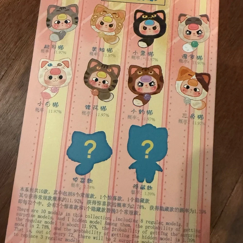 BB3 Fortune cat zipper blind box